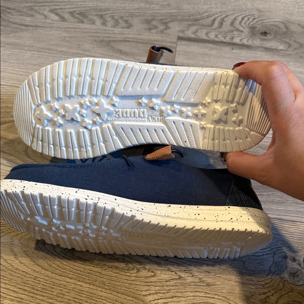 NWT Hey Dude Woman’s Navy Loafers - Picture 2 of 5